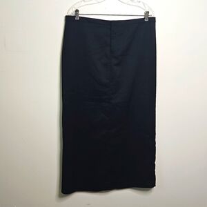 H&M DIVIDED Black Pencil Skirt Size 14 Long NWOT